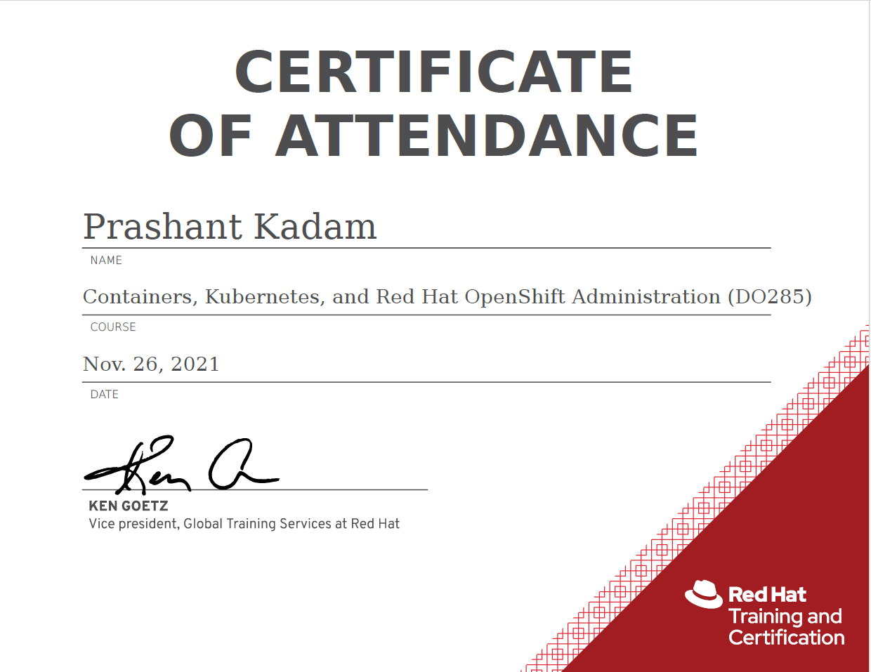 RedHat Openshift Administrator DO285